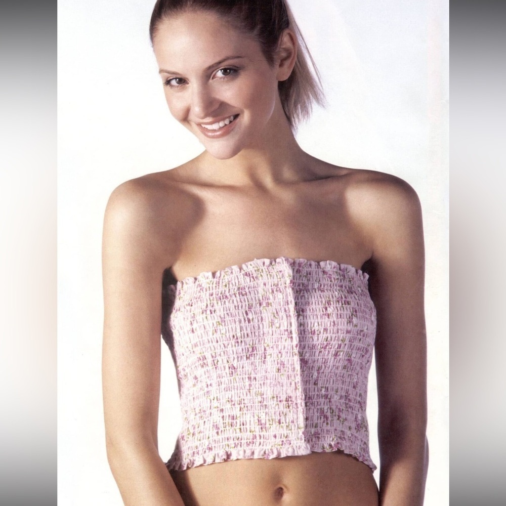 EaB Medical compression products breast binder 2X large floral lavender lined